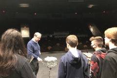 Snare Drum, Brushes clinic at LaPorte High School. Spring 2022 #3