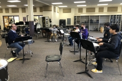 Brushes clinic at Hobart Middle School, April/2022 #1
