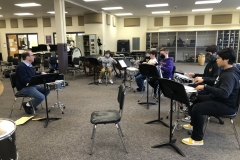 Brushes clinic at Hobart Middle School, April/2022 #2